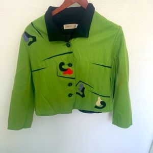 10P Green Jacket w Details